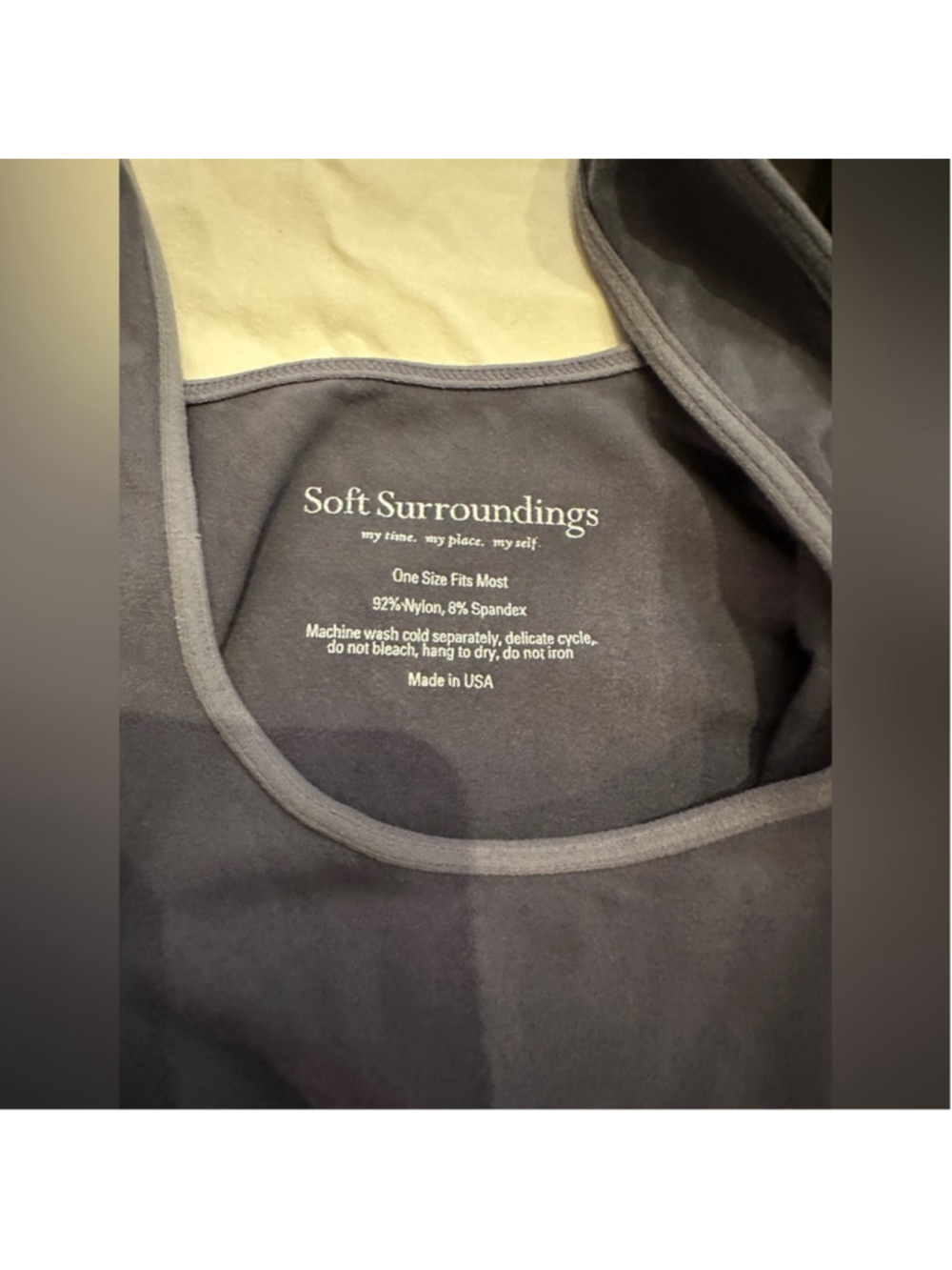 Soft Surroundings Gray to Black Ombré Stretch Tank - Picture 2 of 3